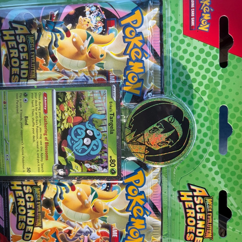 Pokemon Ascended Heroes Erika's Tangela Pack